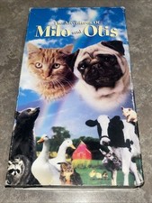 The Adventures of Milo and Otis VHS 1999 SLIP COVER TESTED
