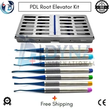 PDL Luxating Root Elevator Periotome Luxation Surgical Casstte Extraction Kit CE