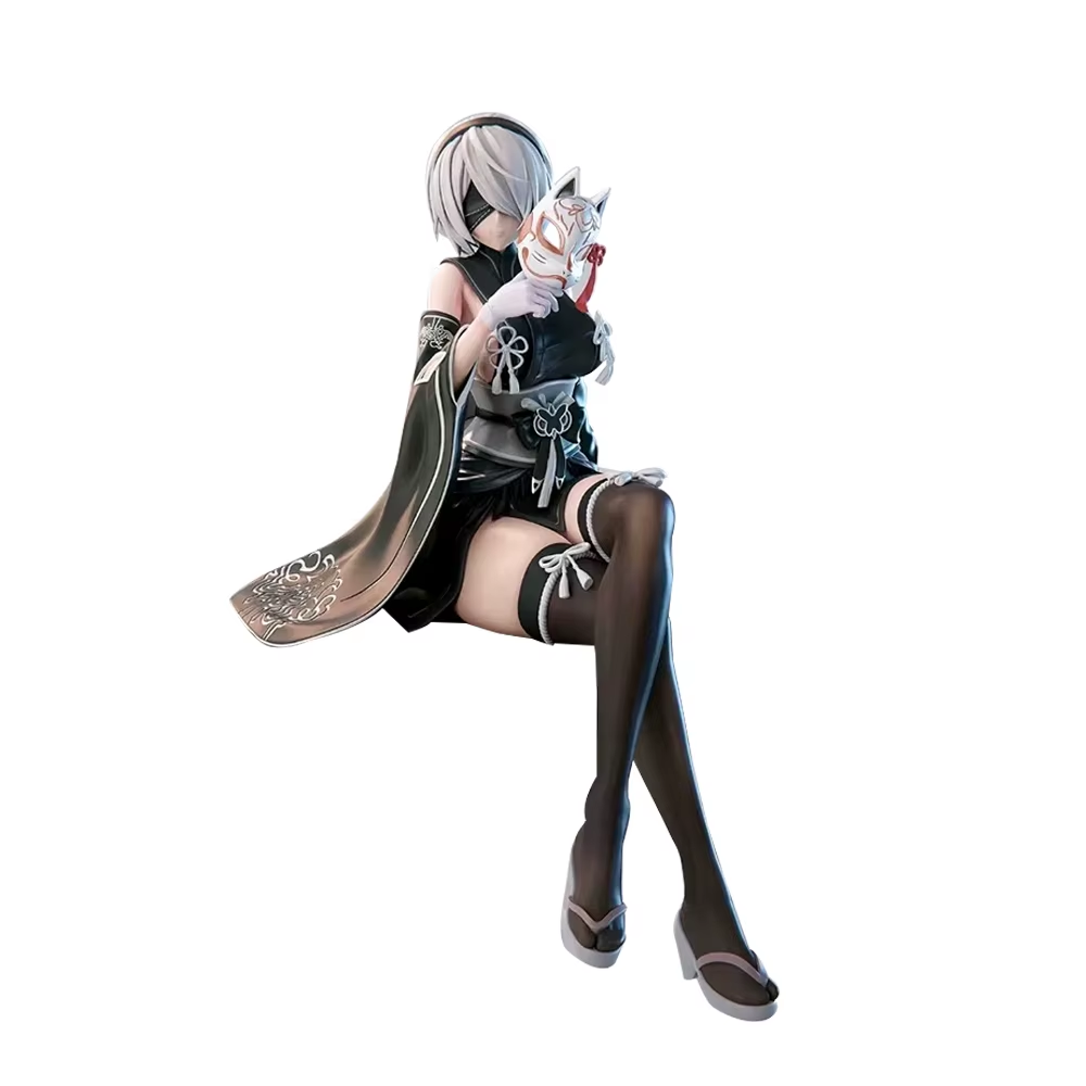 NieR Automata 2B A2 Figure Kimono Ver PVC Anime Action Statue