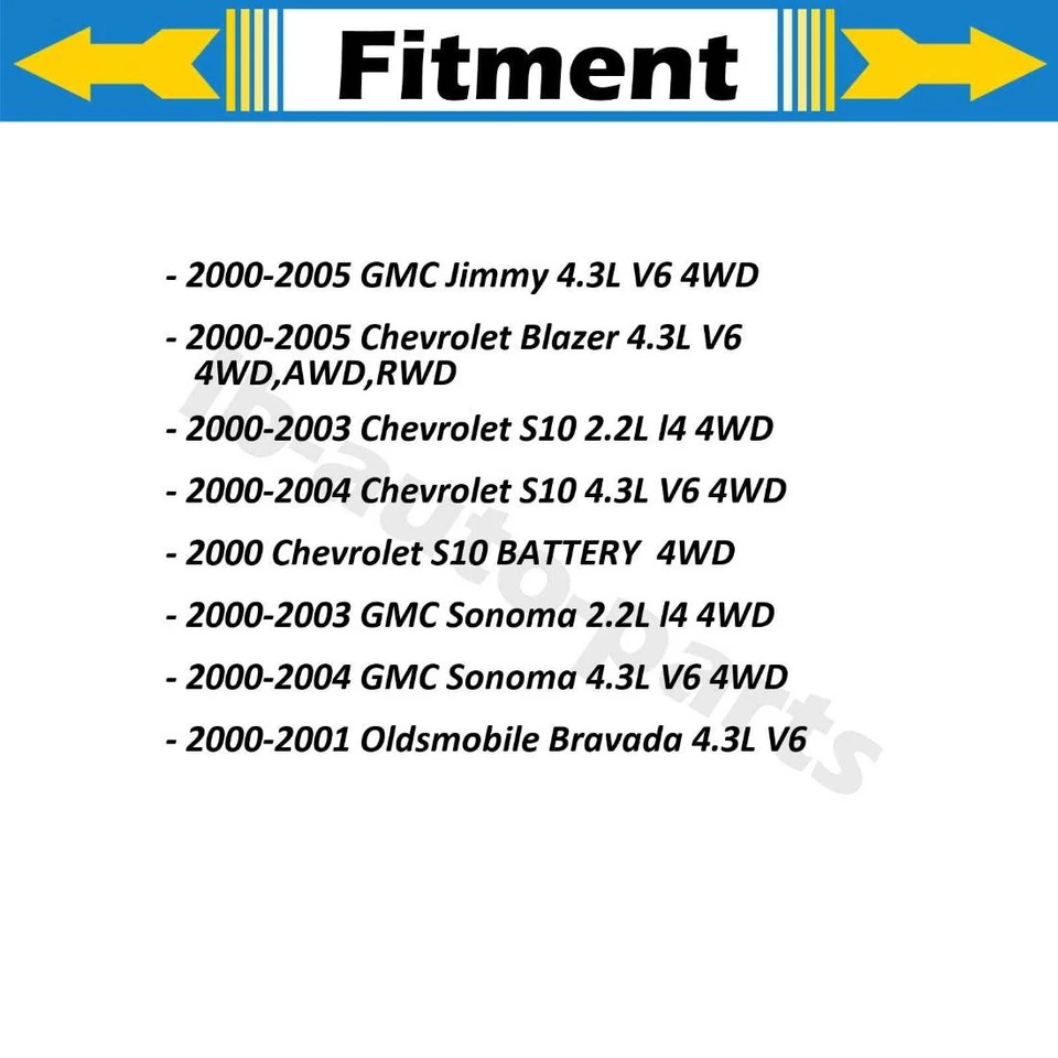 2X Manguera de línea de freno delantero Sunsong para Chevrolet S10 2000 2001 2002 2003 2004 Foto 2 de 4
