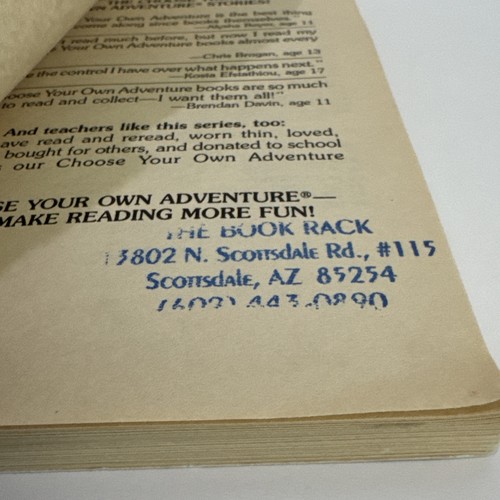 Choose Your Own Adventure CYOA Vtg 90’s lot of 4 Paperback Books 52,94.98,138 - Foto 12 di 18