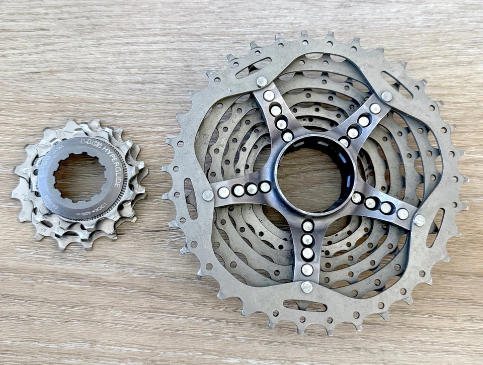 Cassette Shimano XTR M952 9 velocidades CS-M953 12-34 Foto 2 de 2