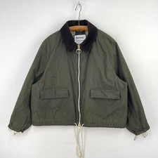 Barbour Alexa Chung Margot Wachsjacke Damen 18 Grün Cropped Alexachung Bomber