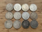 1921 Morgan Silver Dollar Lot of 12 coins Circulated Condition Lot C