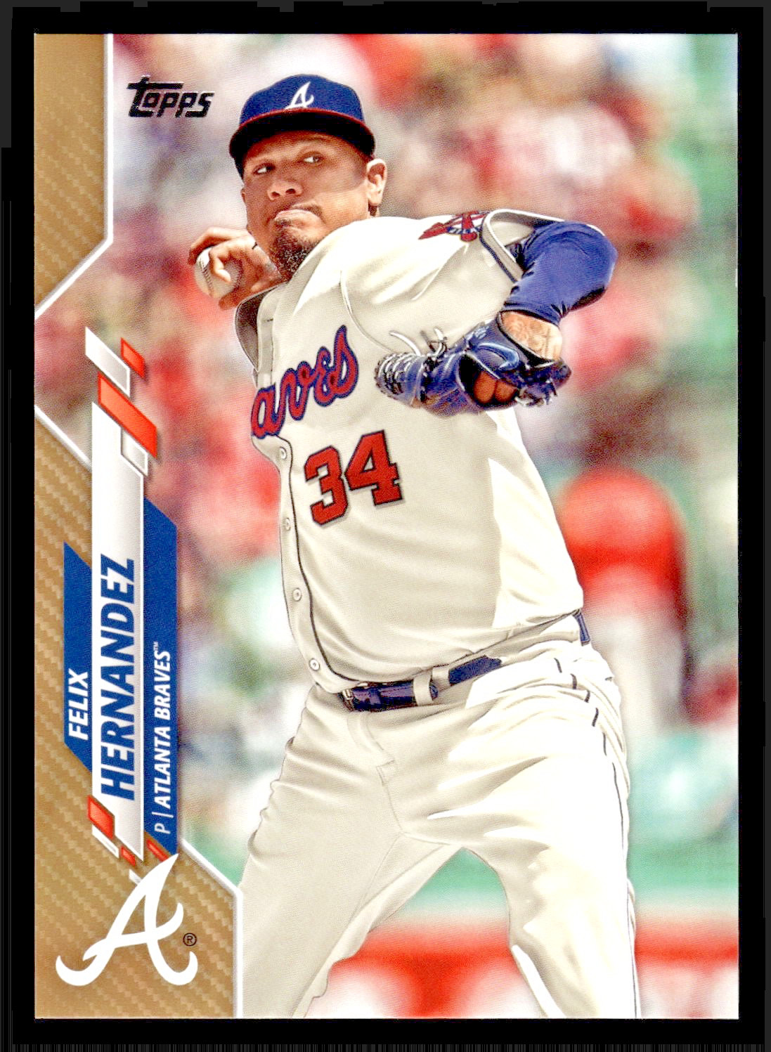 2020 Topps Felix Hernandez Gold #521 -/2020 - Atlanta Braves