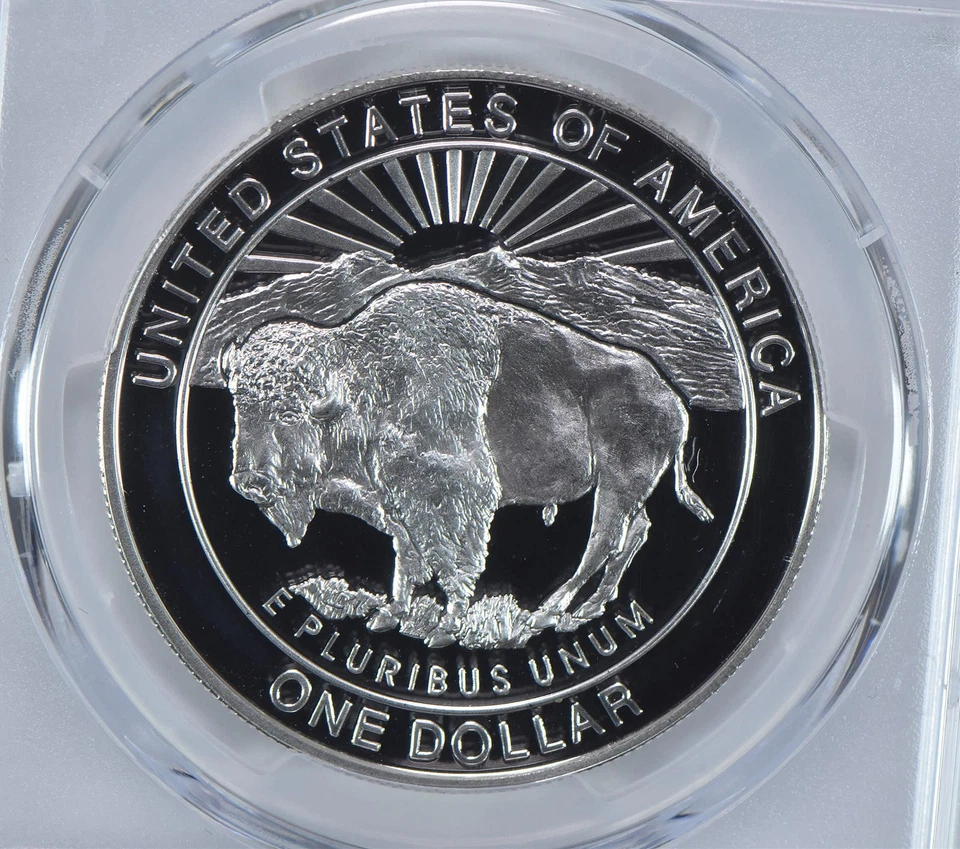 1999-P Yellowstone Commemorative Dollar PR69 DCAM PCGS Blue Label *6419 - Image 4 of 4