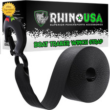 Boat Winch Strap With Hook 2 X 20 - 5016lb Break Strength - Ultimate Replac