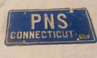 EXPIRED 1968 Conneticut Vanity License Plate "PSN" Vintage Just The Right Patina — photo 1