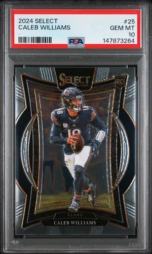 2024 PANINI SELECT #25 CALEB WILLIAMS ROOKIE RC PSA 10