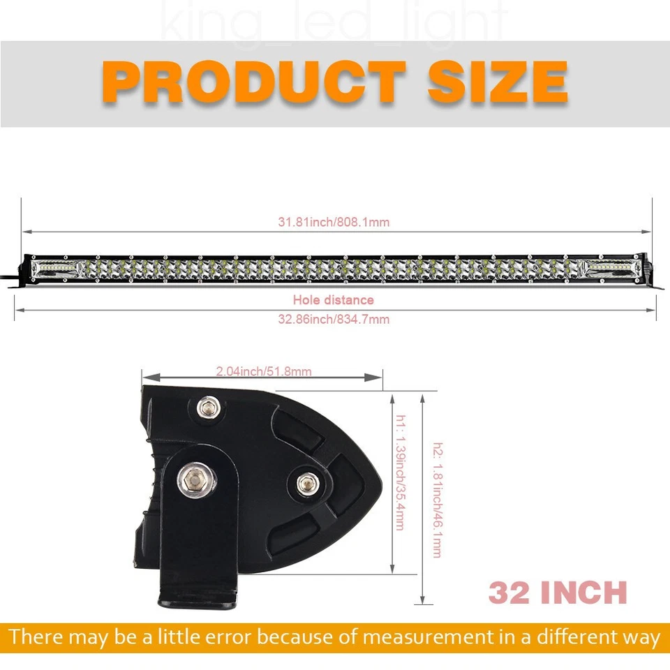 32-дюймовая комбинированная светодиодная прожекторная полоса для внедорожников вездеходов CFMOTO ZForce 400/500/600/800/1000 - Изображение 2 из 4