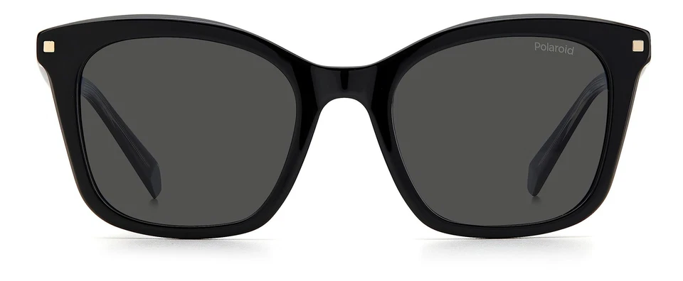 Gafas de sol Polaroid para mujer Pld 4110/S/X rectangulares negras/grises polarizadas - Imagen 3 de 4