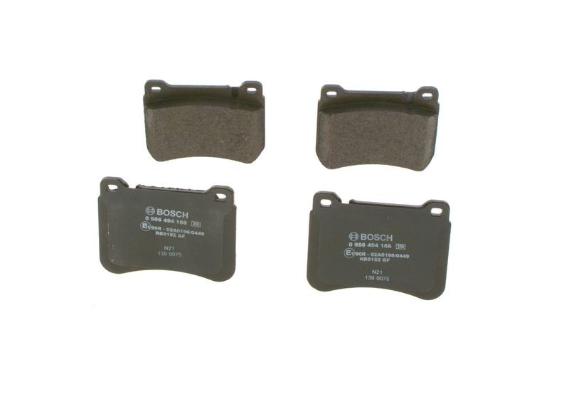 Kit plaquettes de frein BOSCH 0 986 494 166 endurance et sécurité Mercedes