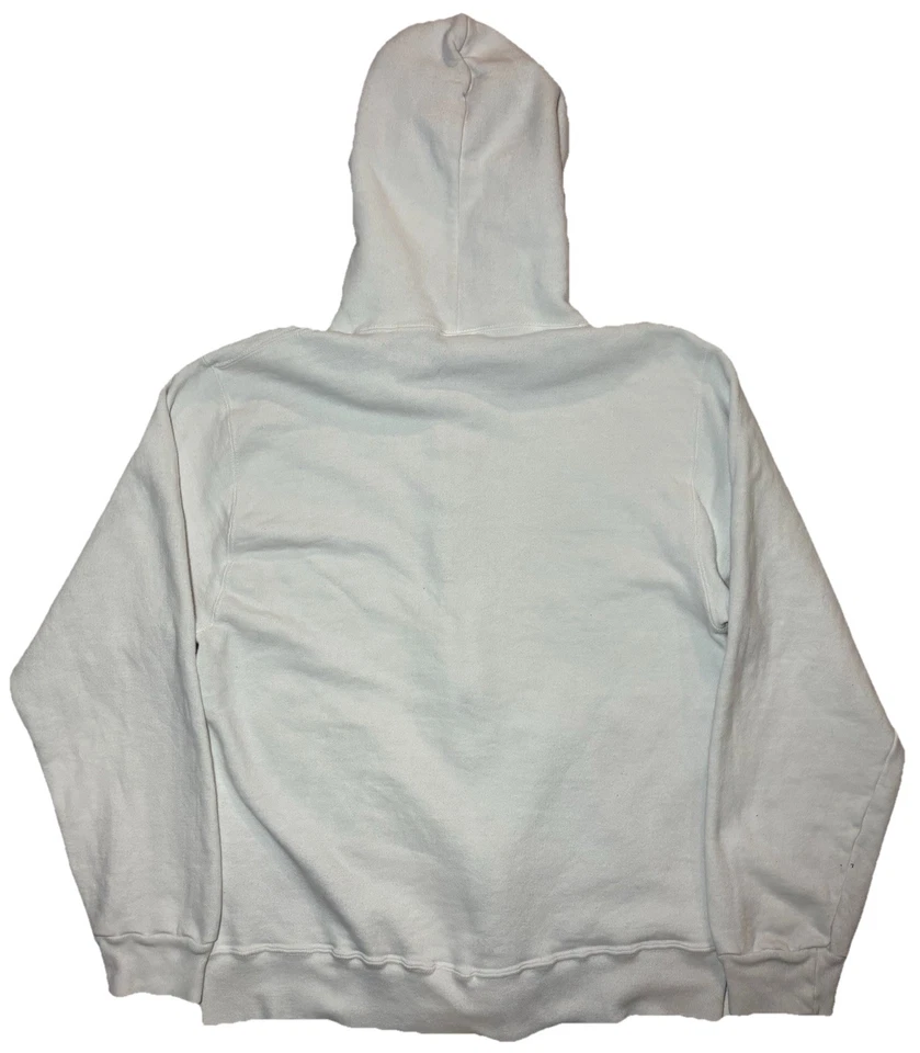 Винтажный 80-х чемпион полный молнии пустой белый толстовка с капюшоном толстовка для взрослых L синий ярлык США - Изображение 4 из 4