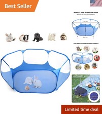 Skyblue Playpen per Animali Domestici da Interno per Porcellini d'India, Conigli e Cuccioli - Sicuro ed Elegante
