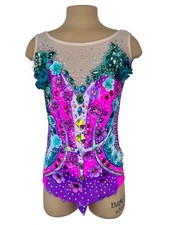 Stylish Lilac rhythmic gymnastics Acrobatic leotard, competition dance costume