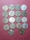 Lot Of (18) 1943 Steel Penny Lincoln Wheat Cents WW2 Era 1c Coins
