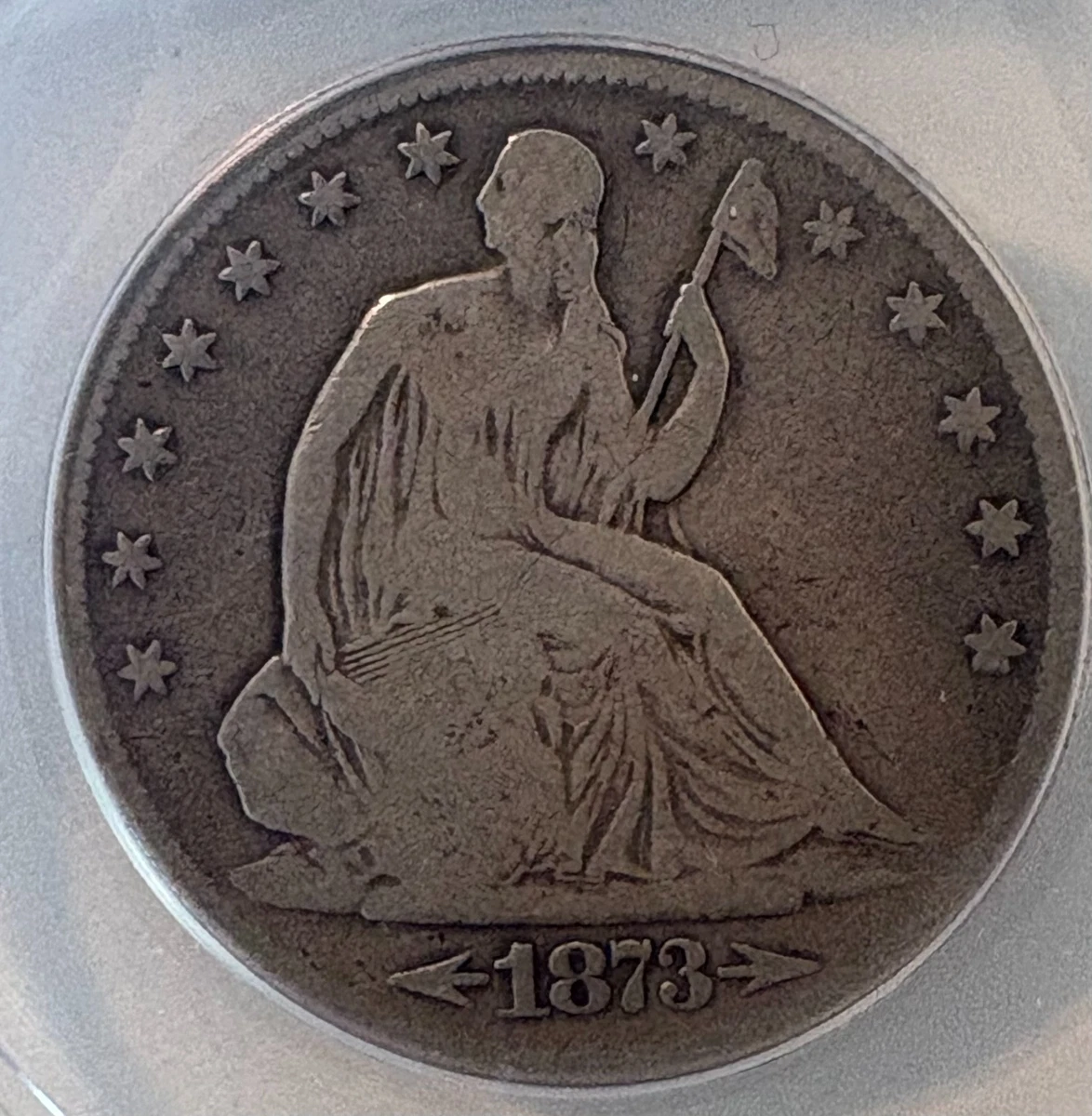 1873 年坐姿自由女神美国半美元银币(1839-1891) | eBay