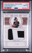 2024-25 Panini National Treasures Rookie Patches Stephon Castle #153 /99 PSA 10