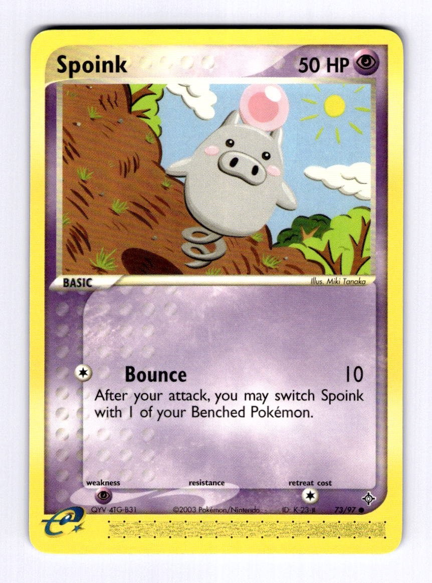 Spoink - 73/97 Dragon #73 (2003) Common NM Pokemon