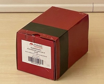 MAGE 4,5x55 Inox Schrauben Kupfer mit Neopren Dichtung 100 Stk Dach/Fassade