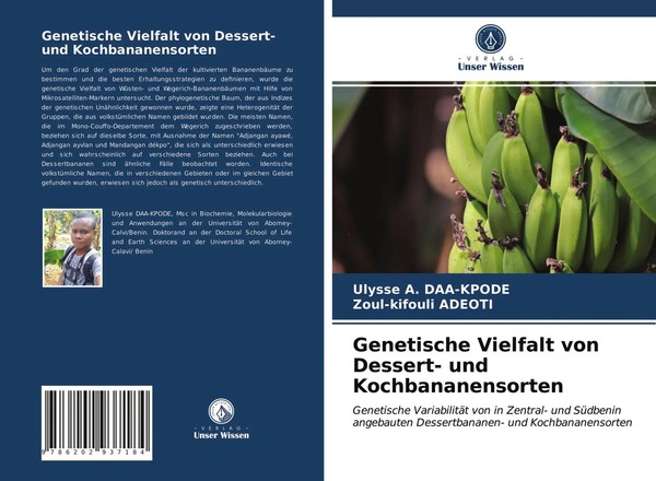 Genetische Vielfalt Von Dessert- Und Kochbananensorten Daa-Kpode (U. A.) Buch-image