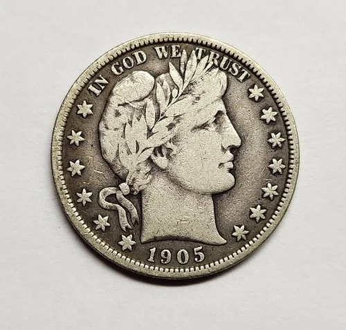1905 Barber Half Dollar – Original Fine+