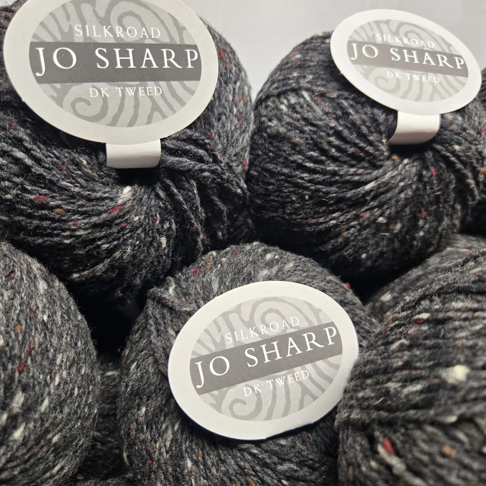 Jo Sharp Yarn SILK ROAD DK TWEED 85%Wool/10%Silk/5%Cashmere Night#409  20 Balls  - Image 4 of 4