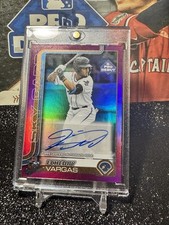 2025 Topps Pro Debut - Echedry Vargas #PD-155 Fuchsia Foil Autographs /199 (AU,