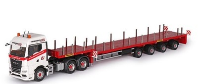 CONRAD - MAN TGX GM 6x4 mit Pritsche 4 Achsen FAYMONVILLE TELEMAX. - 1/50 - C...