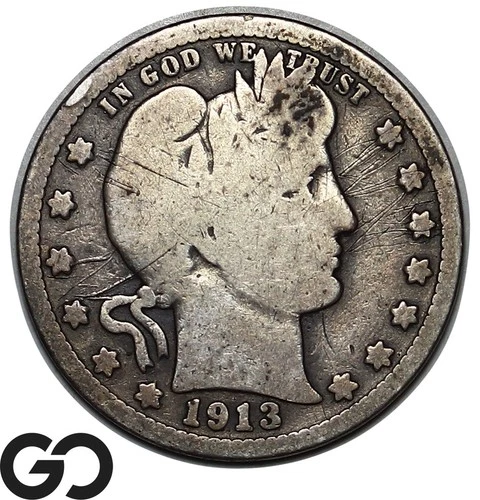1913 Barber Quarter