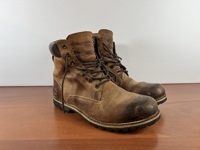 Timberland Men Earthkeepers Rugged 6 Inch Brown Leather Boots 74134 Size 10W