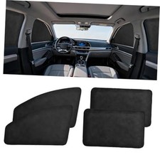 Car Window Covers for Privacy, 100 Blackout Black-Thickened suede 4 PCS 