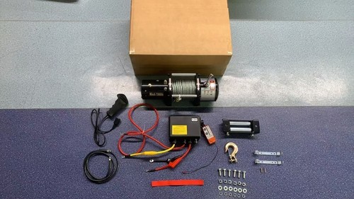 Elektrische Seilwinde 12V 13000LBS 5909KG Motorwinde Offroadwinde Stahlseil Funk - Bild 14 von 15