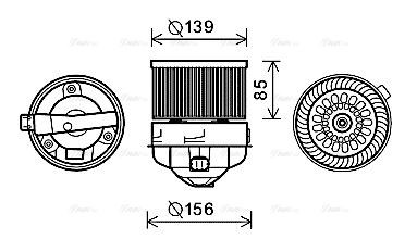PE8370 AVA Blower FIT PEUGEOT 308 (2008) 1.6 THP
