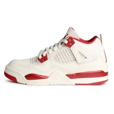 Little Kid's Jordan 4 Retro "Valentine's Day" Pale Ivory/Sierra Red HV4385 108