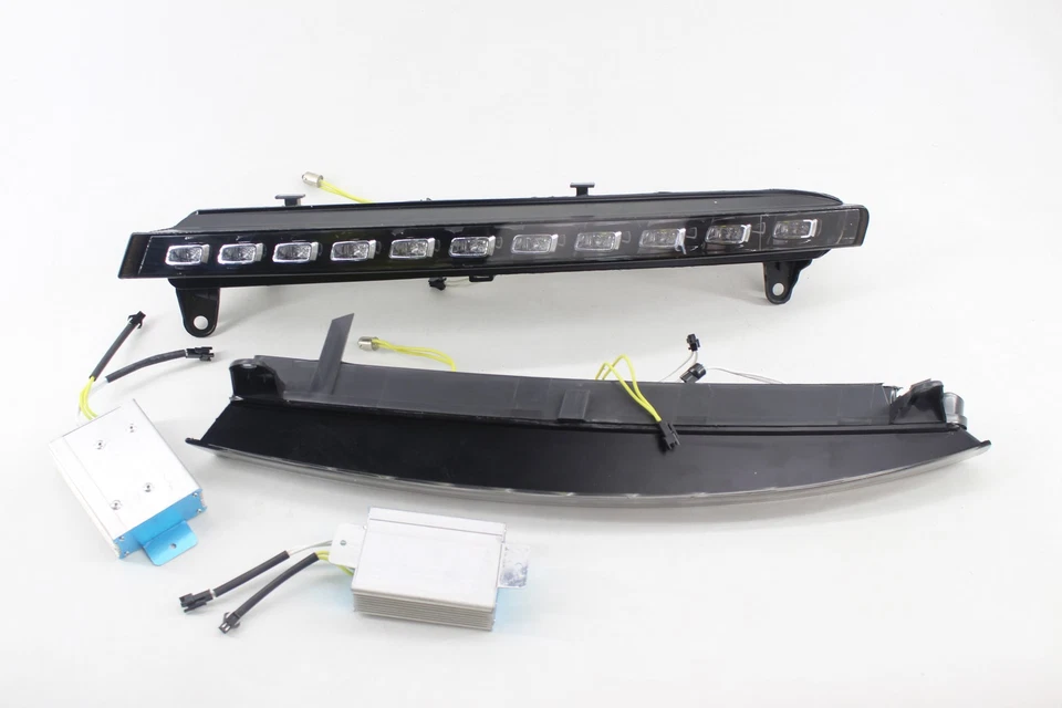 2PCS For 2007-2009 Audi Q7 LED DRL Daytime Running Light w/ Turn Signal Fog Lamp - Image 4 of 4