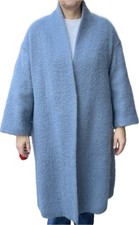 Drykorn BAUPREY Strickmantel Wolle graublau Gr. 3 wie 40/42 weit