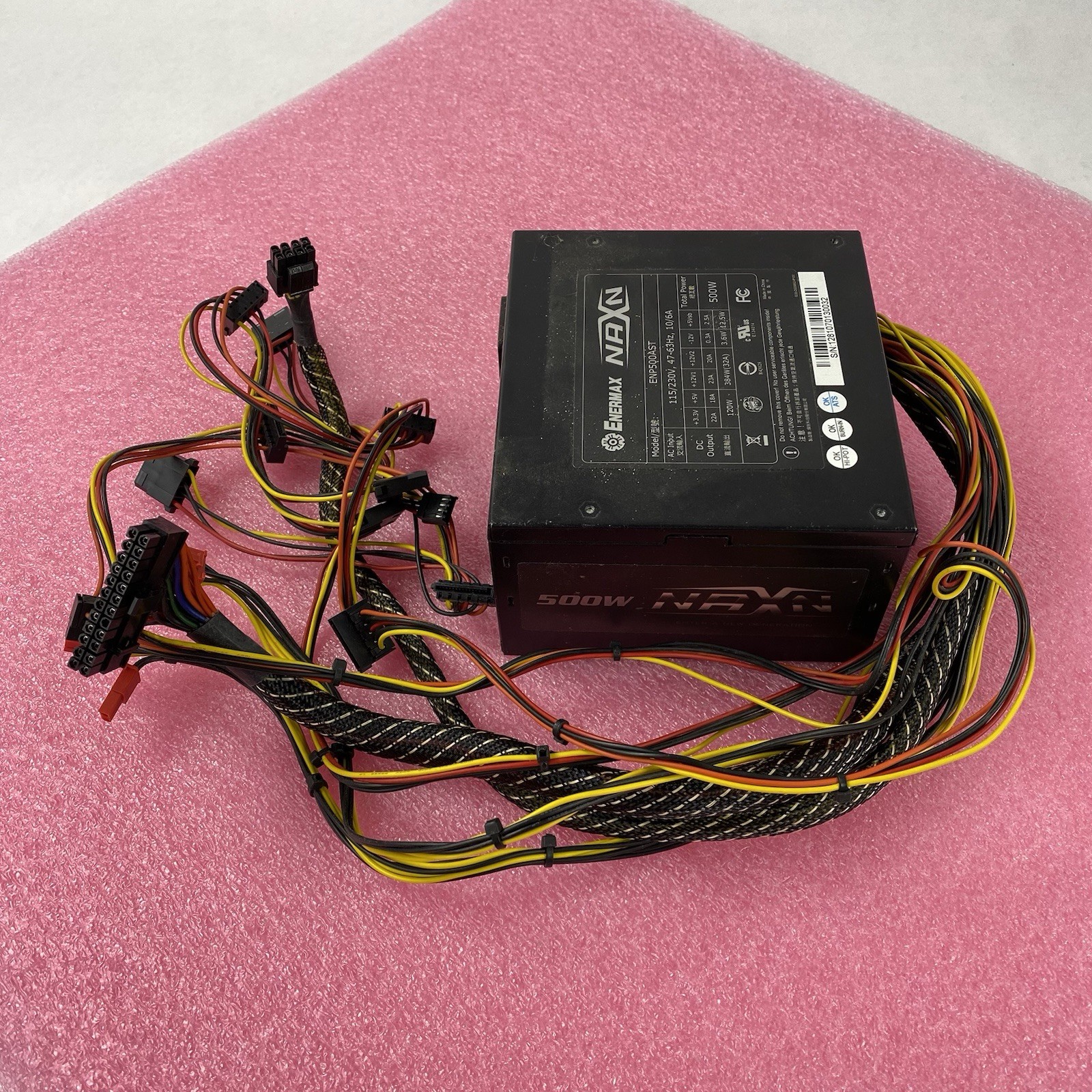 Enermax NAXN ENP500AST 500W Power Supply Power Tested