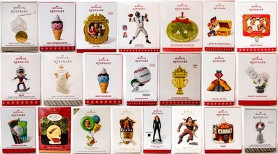 Hallmark  Keepsake Lot of 22 Ornaments  1997 to 2017  See List Photos of Actual