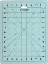 Westcott 9 X 12in Self-Healing Craft Cutting Mat with Grid for Sewing, Quilting,