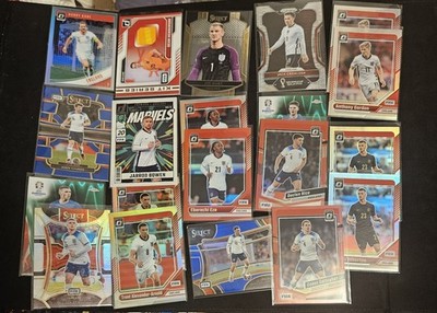 ENGLAND 20-CARD LOT DONRUSS/SELECT/TOPPS KANE/RICE/EZE/ARNOLD/FODEN & MORE