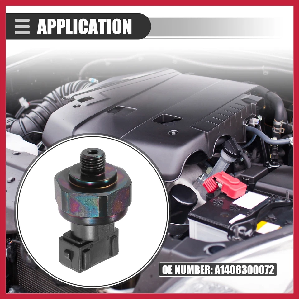 Válvula transductora de presión de aire acondicionado para Mercedes-Benz C220 1994-1996 metal Foto 3 de 4