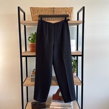 Vintage Talbots Silk  Wool High-Rise Ankle Career Dress Pant Trouser, 8