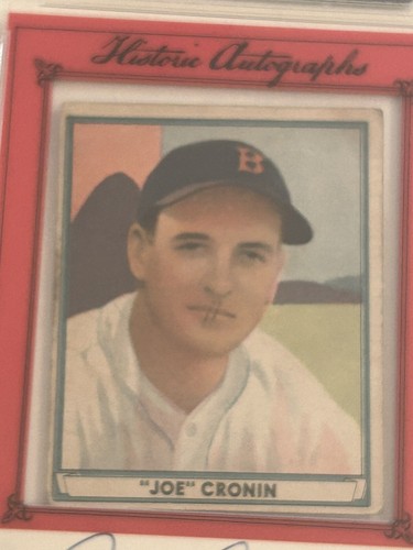 PSA DNA 2014 HA Historic 1941 Play Ball Joe Cronin Auto 25/28 HOF Firmato 9 #15 - Foto 3 di 6