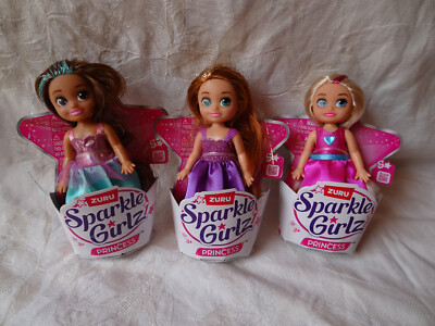 3 x  Zuru Sparkle Girlz ,Princess ,mini ,10 cm. ,neu