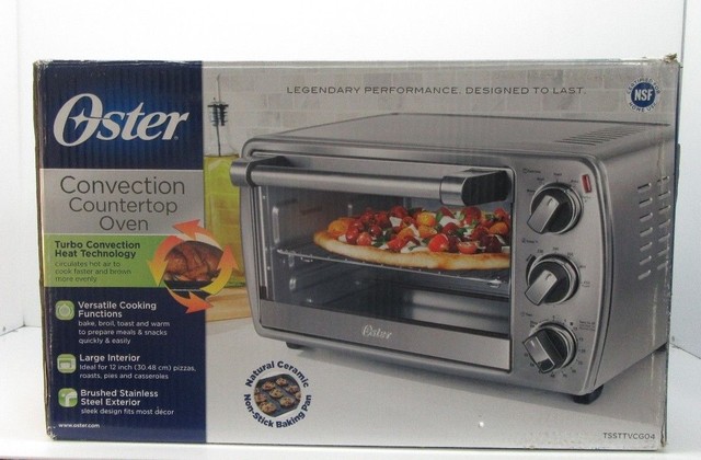 Oster Brushed Stainless Steel Convection Countertop Oven For Sale