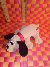 Plush, Pound Puppies, light brown, 1985 vtg, 6 1/2" L