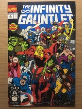 INFINITY GAUNTLET 3  1ST APP TERRAXIA GEORGE PEREZ COVER MARVEL 1991 9.4/9.6