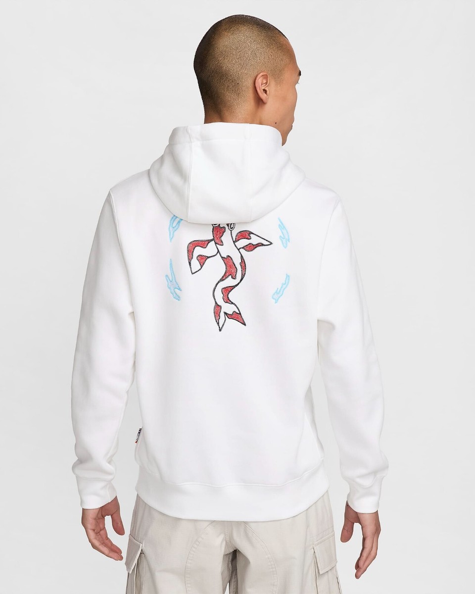Nike SB】 Olympics 2024 Japan Fleece Pullover Hoodie White FZ4101