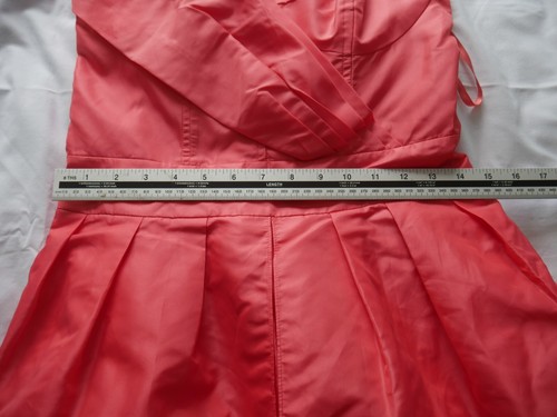 Coral Pink Dress Ladies Size 12 New Designer Love Label Evening Cocktail Party - Picture 12 of 12